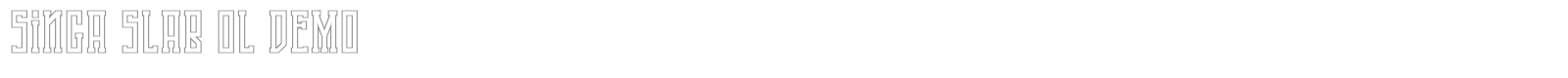 Singa Slab font preview